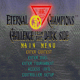 Eternal Champions - Challenge from the Dark Side (U) Title Screen